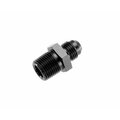 Redhorse -8 AN Male To 3/8 NPT Male Straight, Anodized, Black, Aluminum, Single 816-08-06-2